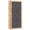Garderobenschrank Luna Graphitfarben B: 88,9 cm - Alteiche/Schwarz, Design, Holzwerkstoff (88,9/198/40cm) - MID.YOU