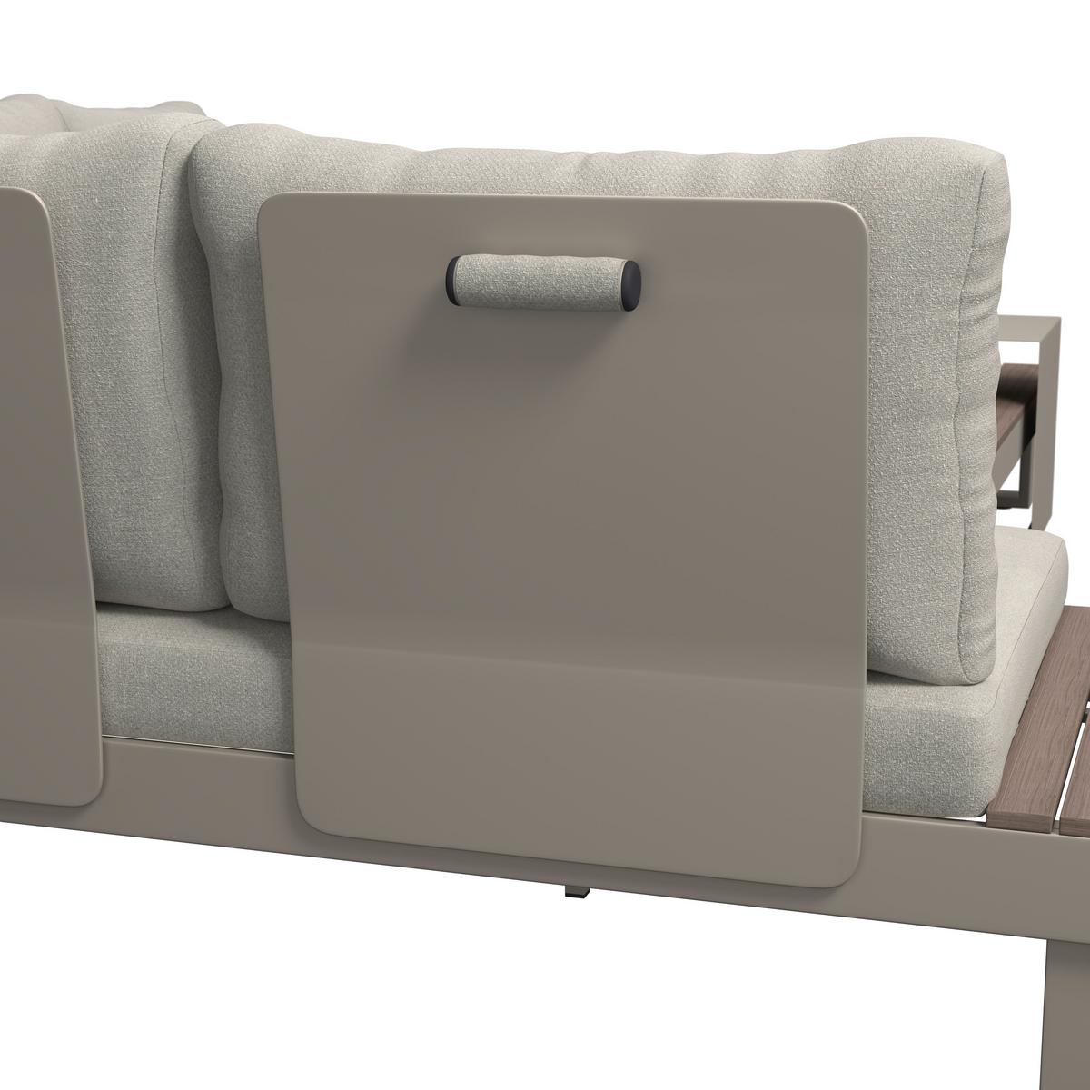 Loungegarnitur Austin - Beige/Braun, MODERN, Kunststoff/Textil (255/326cm) - Beldano