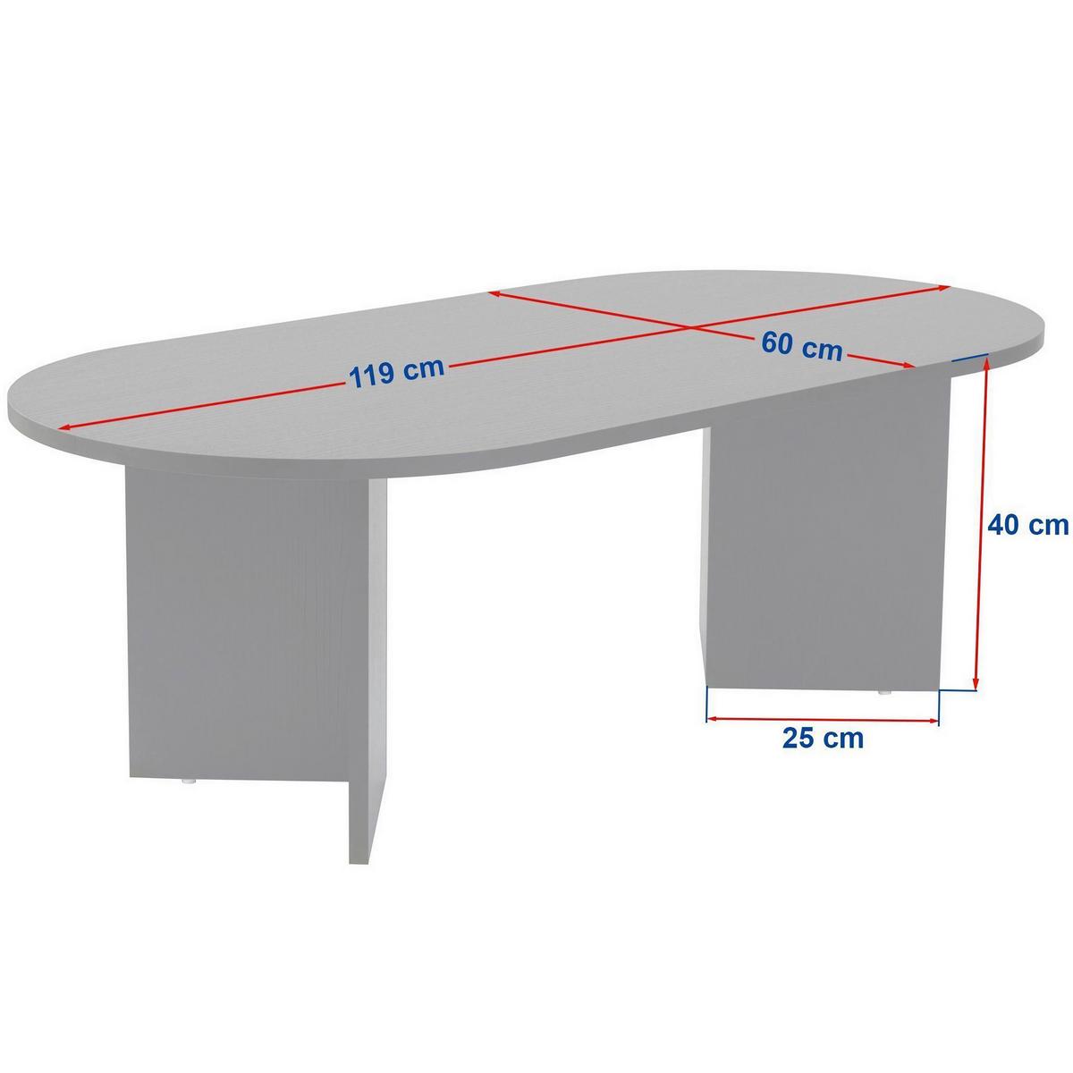 Couchtisch Sable Elfenbein/ Walnussfarben B: 119cm - Elfenbein/Walnussfarben, Design, Holzwerkstoff (119/40/60cm) - MID.YOU