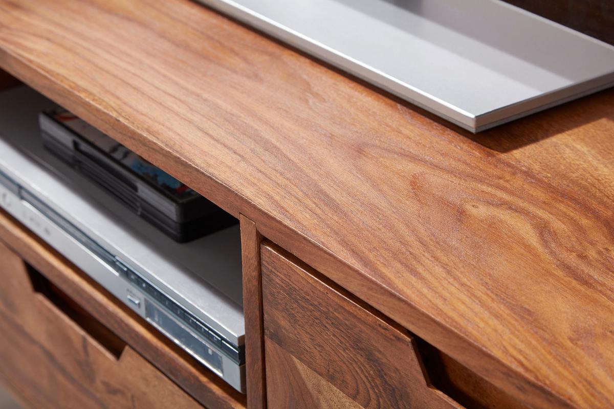 Sideboard Sheesham Sheeshamfarben B: 135 Cm - Sheeshamfarben, Design, Holz (135/51/45cm) - MID.YOU
