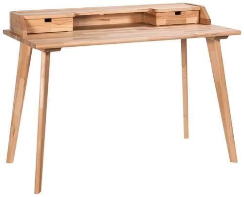 Schreibtisch Accessoires - Buchefarben, Design, Holz (120/60/85cm) - Hasena