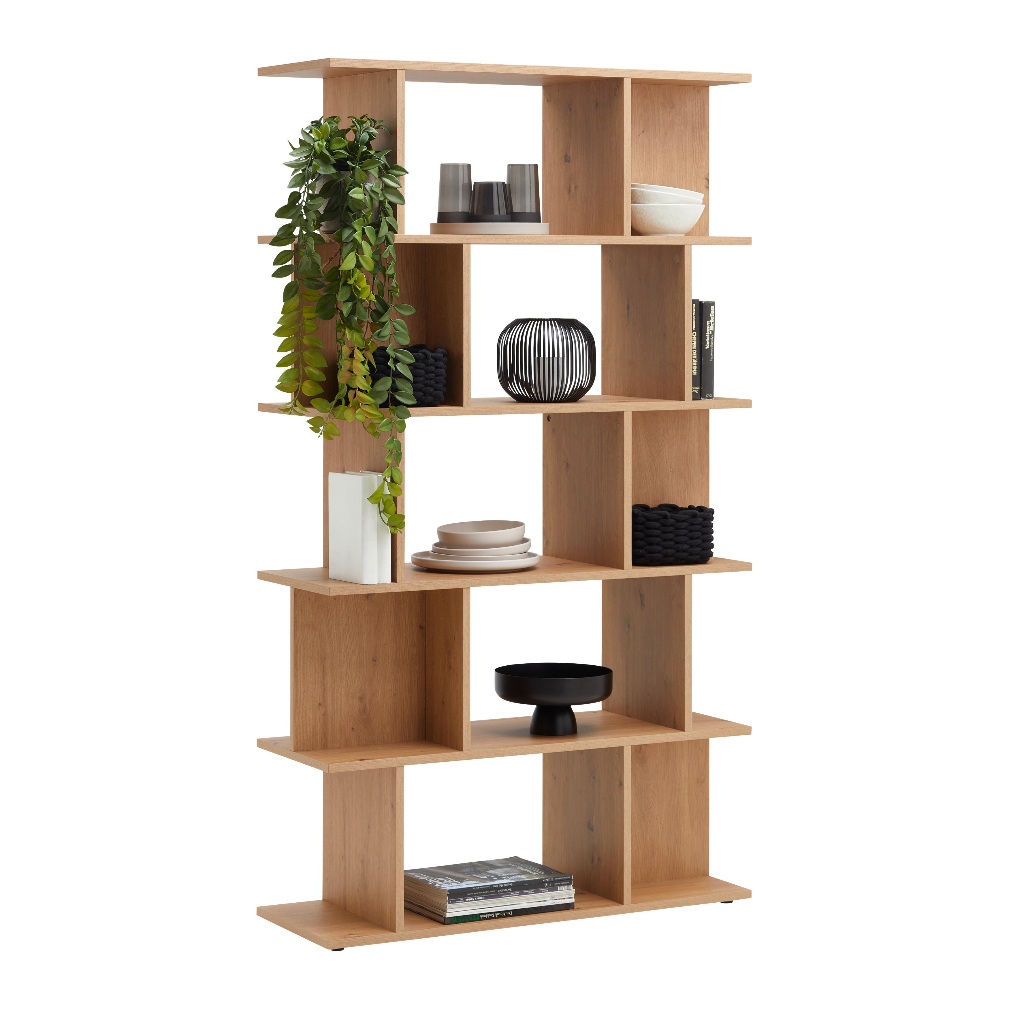 REGÁL PIZZO -EXKLUSIV- - prírodná farba, Modern, kompozitné drevo (100/177/35cm) - Mömax