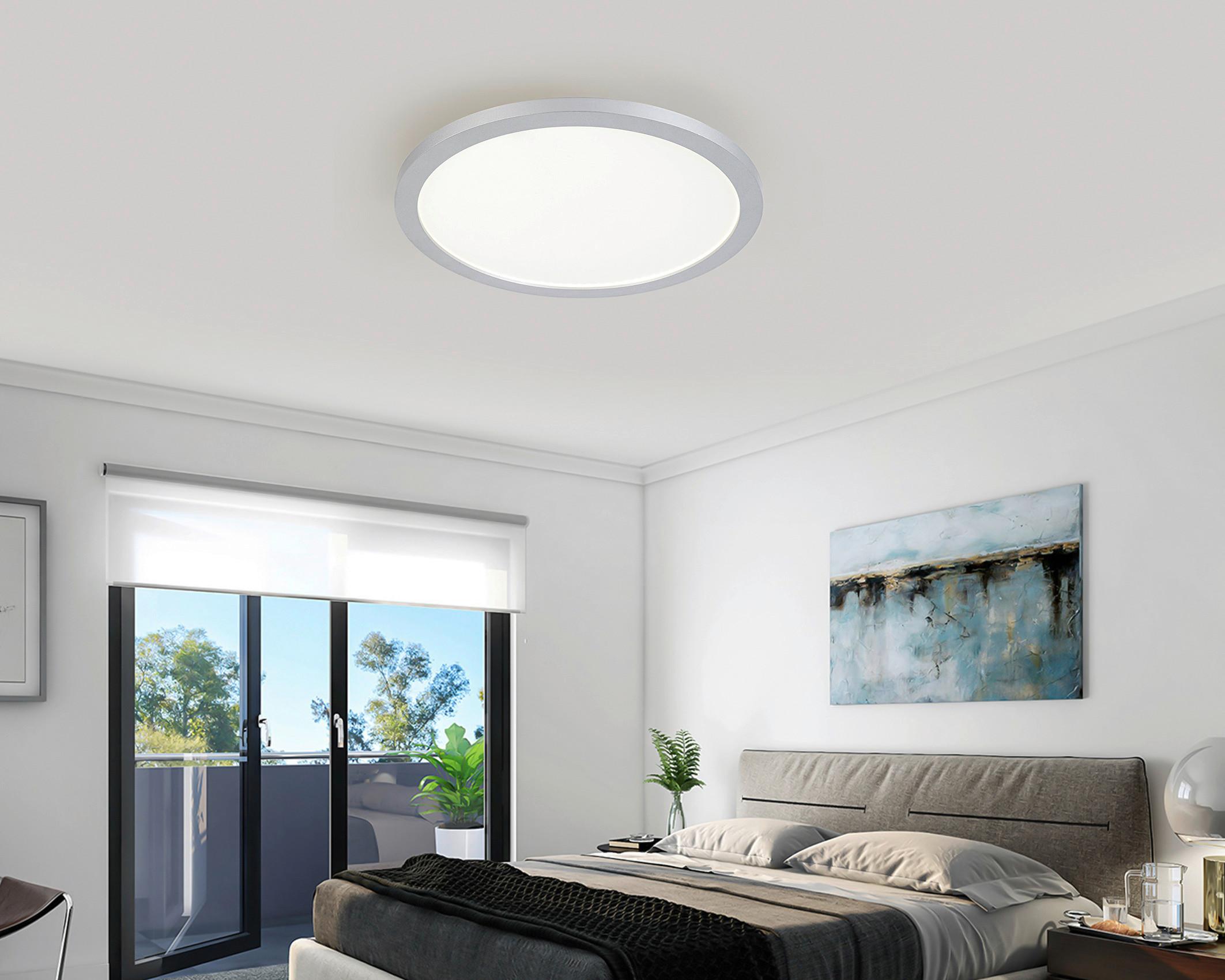 STROPNÍ LED SVÍTIDLO IMO - bílá/barvy stříbra, Romantický / Rustikální, plast (30/5cm) - Mömax