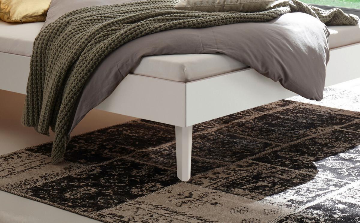 Bett Ortona, Weiß 90x200 Cm - Weiß, Design, Holzwerkstoff (90/200cm) - Hasena