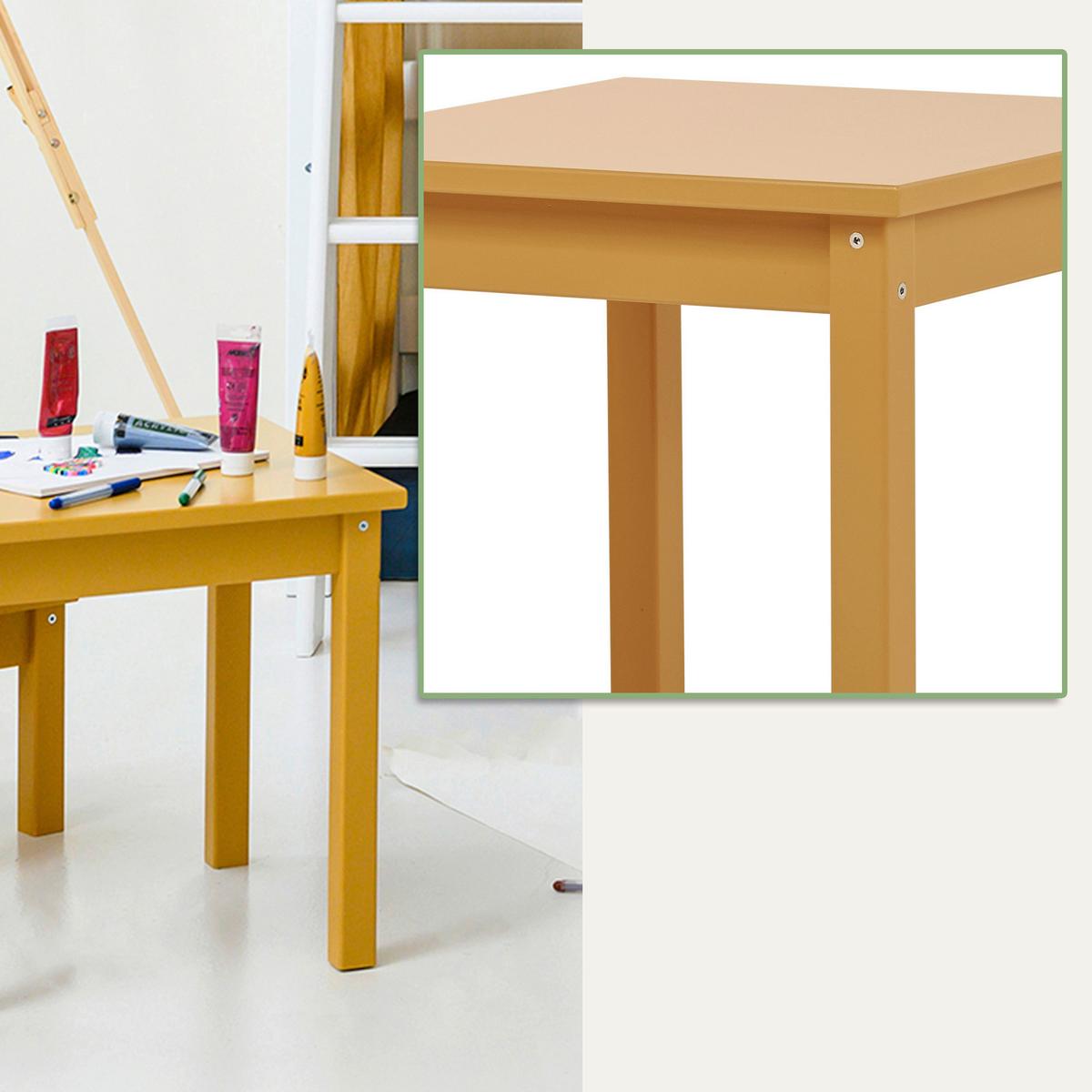 Kindersitzgruppe Bunde Mads Gelb - Gelb, MODERN, Holz - MID.YOU