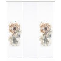 Flächenvorhang Amarande 3er Set - Naturfarben/Weiß, Natur, Textil (60/245cm)