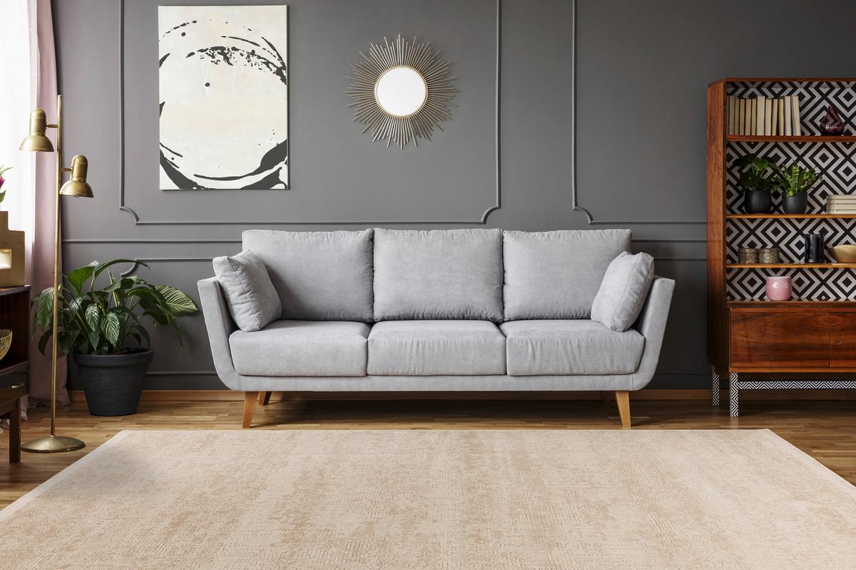 Vintage-Teppich Adeon 600 - Creme, KONVENTIONELL, Textil (80/150cm)