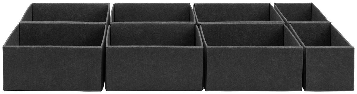 Zásuvkový box Unit, L - šedá, Konvenční, textil - Premium Living