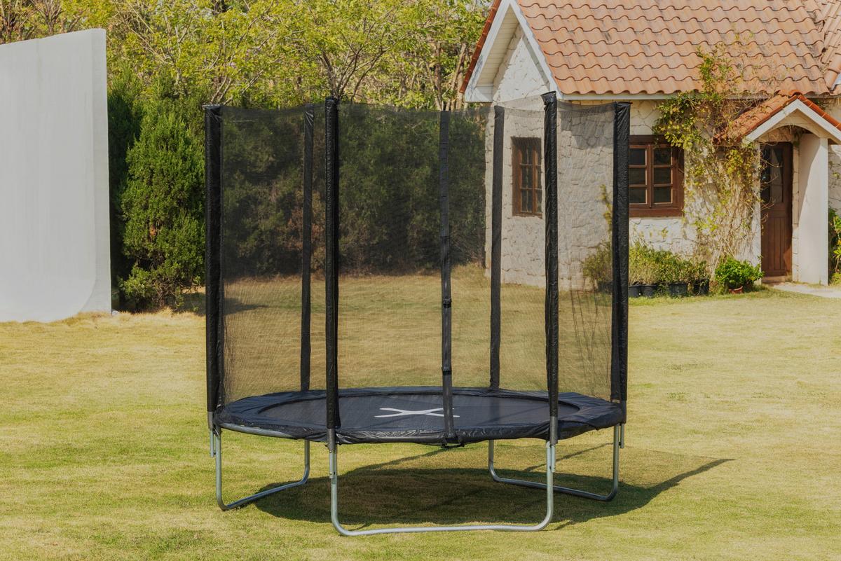 Trampolína P/V: 250/239 CM - čierna, Konventionell, kov/textil (250/239cm) - Mömax