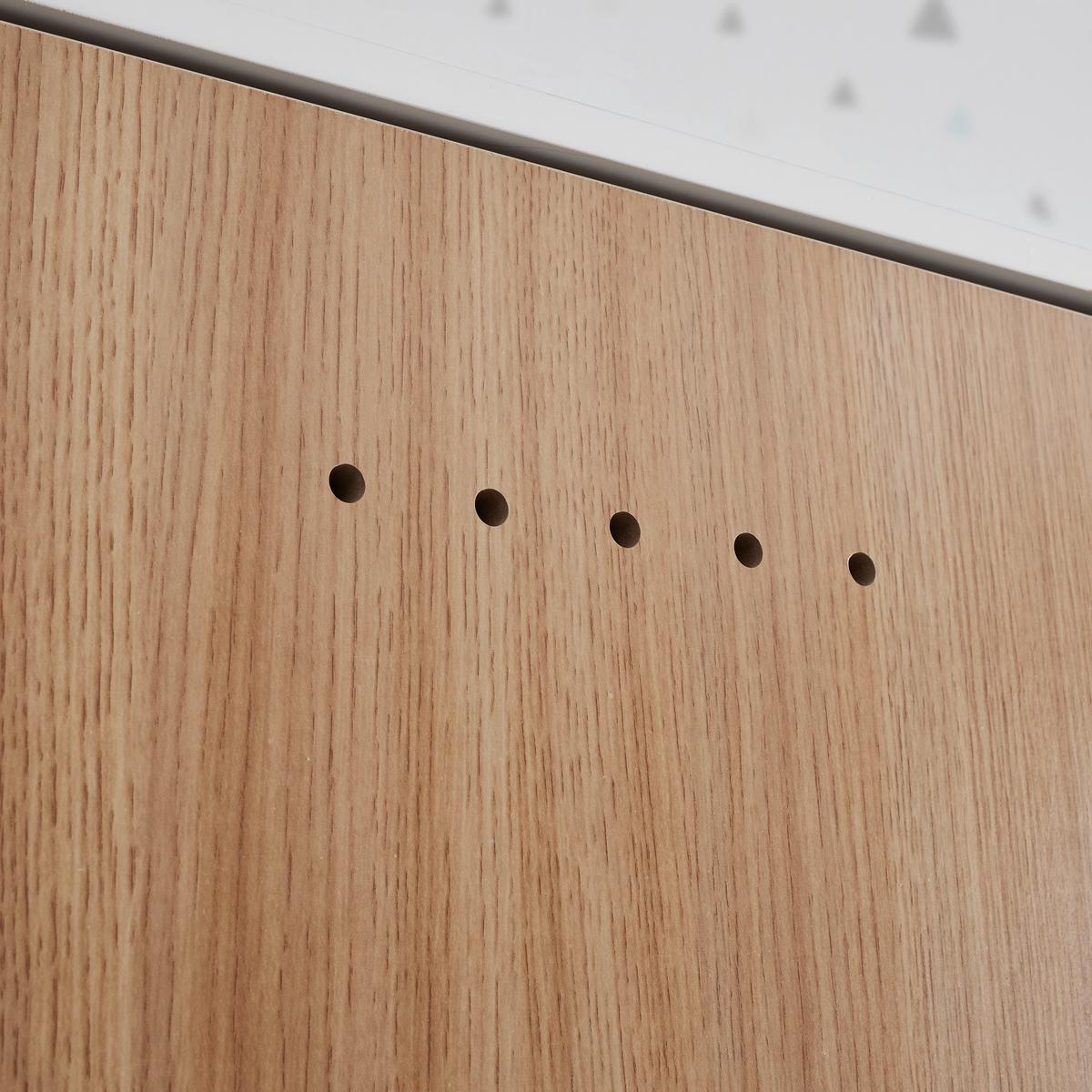 Dětská šatní skříň POPPA bílá - bílá/přírodní barvy, Moderní, dřevo/kompozitní dřevo (90/185/55cm) - Bessagi Kids