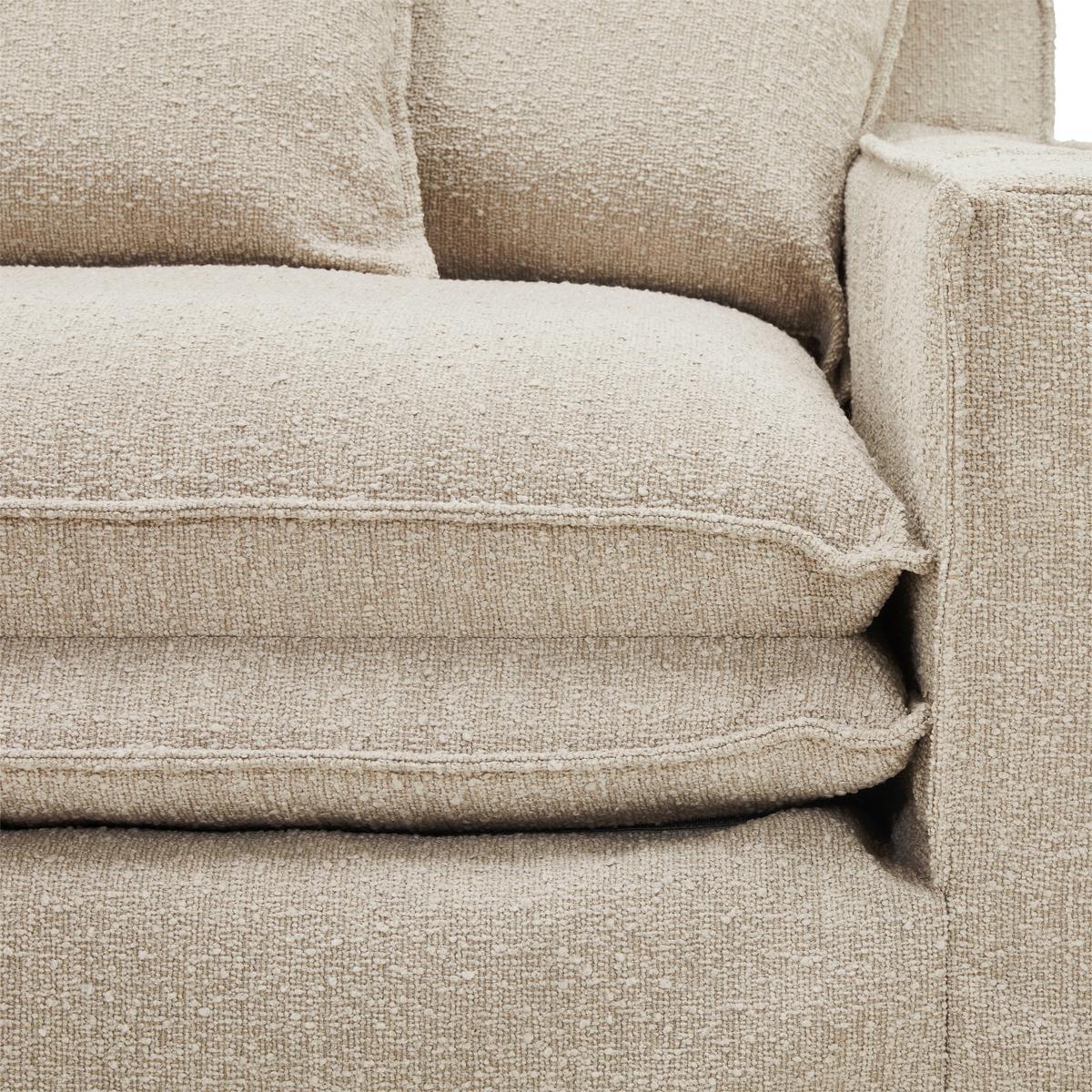 Sessel Aurora - Beige/Schwarz, Trend, Textil (129/92/105cm) - Livetastic