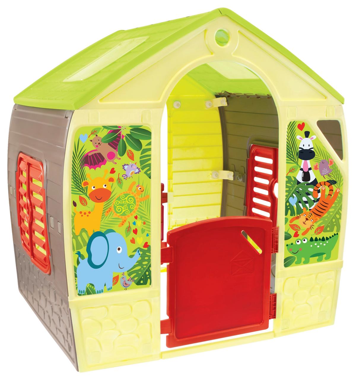 Hrací domeček HAPPY HOUSE, 102/108/88cm - vícebarevná, Konvenční, plast (102/108/88cm)
