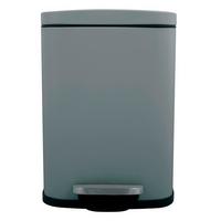 Treteimer Akira 5L Dunkelgrau Metall LBH: 21,4x17,6x30 cm - Dunkelgrau/Schwarz, Basics, Kunststoff/Metall (21,4/17,6/30cm) - Spirella