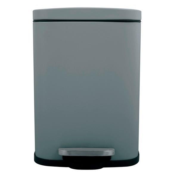 Treteimer Akira 5L Dunkelgrau Metall LBH: 21,4x17,6x30 cm