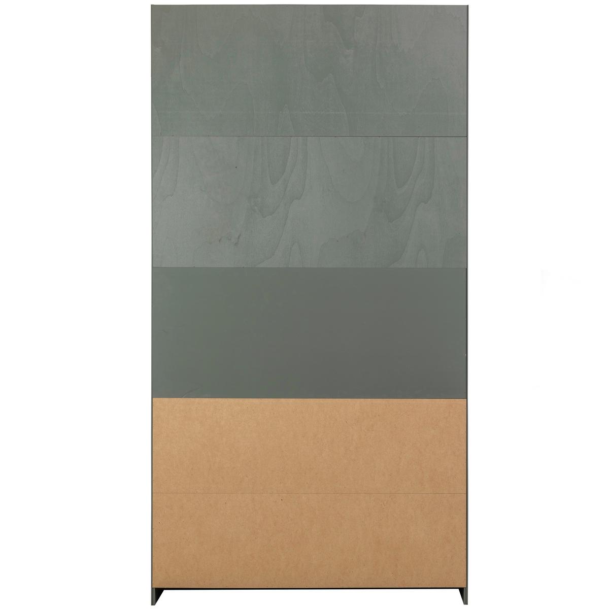 Mehrzweckschrank Slide Barn Grün B: 122 cm - Schwarz/Grün, Design, Holz (122/230/37cm) - Livetastic