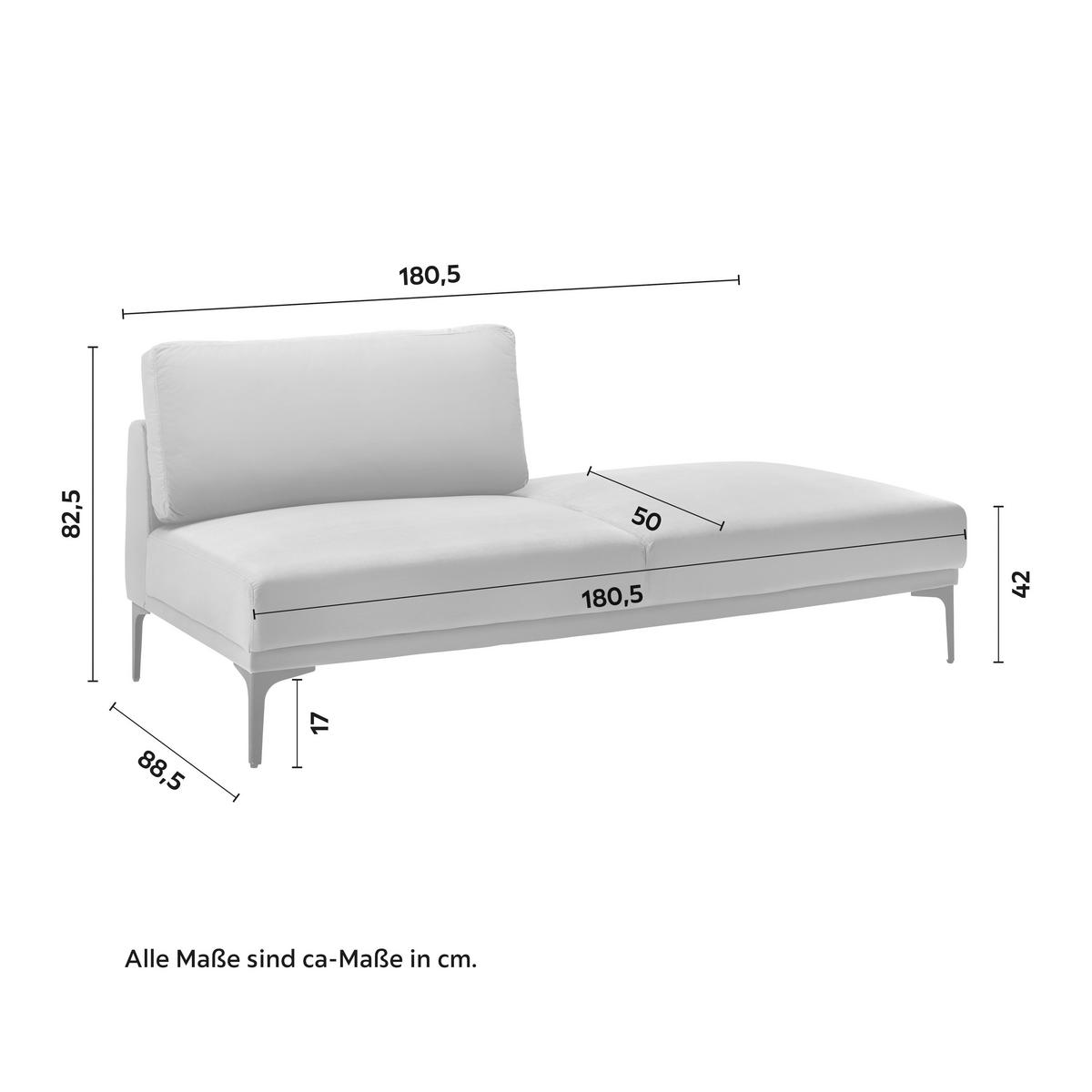 Pohovka TESSA tmavá sivá - čierna/tmavosivá, Modern, kov/textil (180,5/82,5/88,5cm) - Bessagi Home