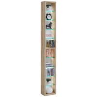 Wandregal Rasito Sonoma Eiche Dekor - Sonoma Eiche, Design, Glas/Holzwerkstoff (21/152/14cm) - MID.YOU