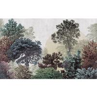 Vliestapete Bois Brumeux - Blau/Weiß, Basics (400/250cm) - Komar