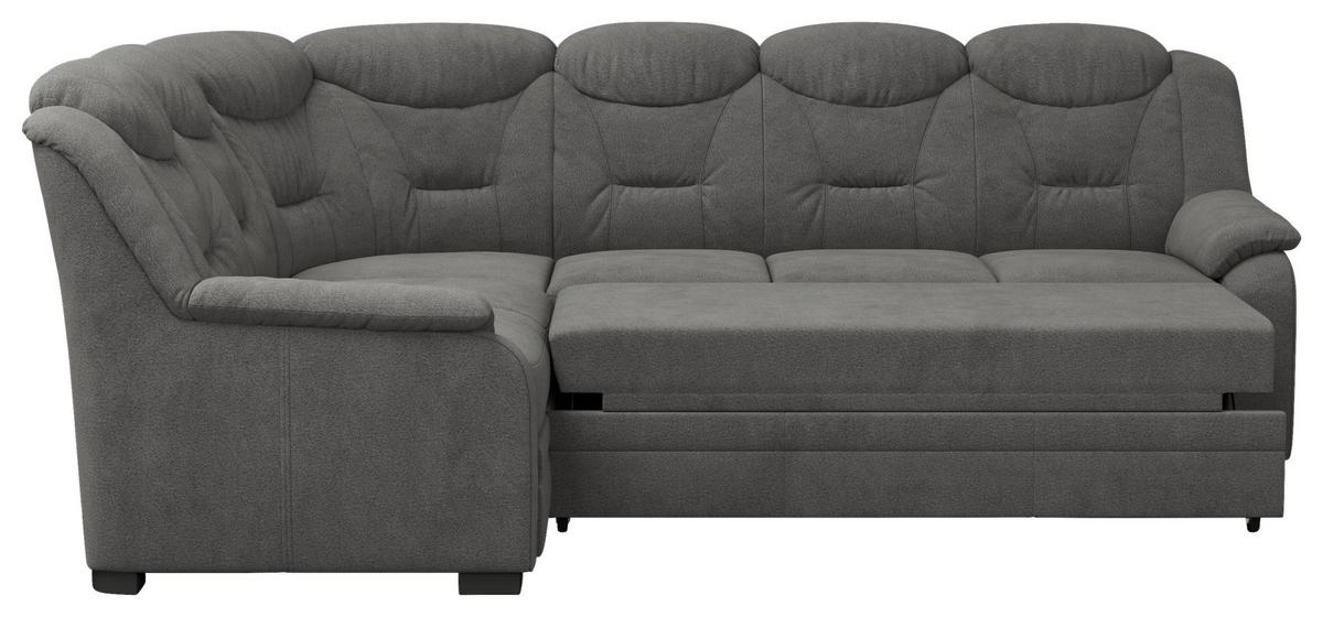 Ecksofa Marcus Anthrazit S: 211x263 cm - Anthrazit/Schwarz, Basics, Textil (211/263cm) - MID.YOU
