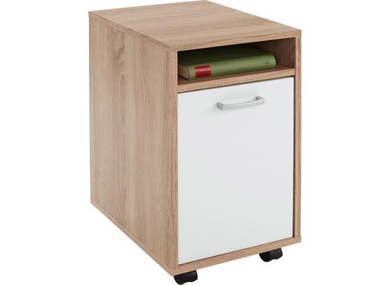 Kontajnér Na Kolieskach Laurenc - farby dubu, Moderný, drevo/plast (33/59,5/38cm) Kontajnér Na Kolieskach Laurenc - farby dubu, Moderný, drevo/plast (33/59,5/38cm)