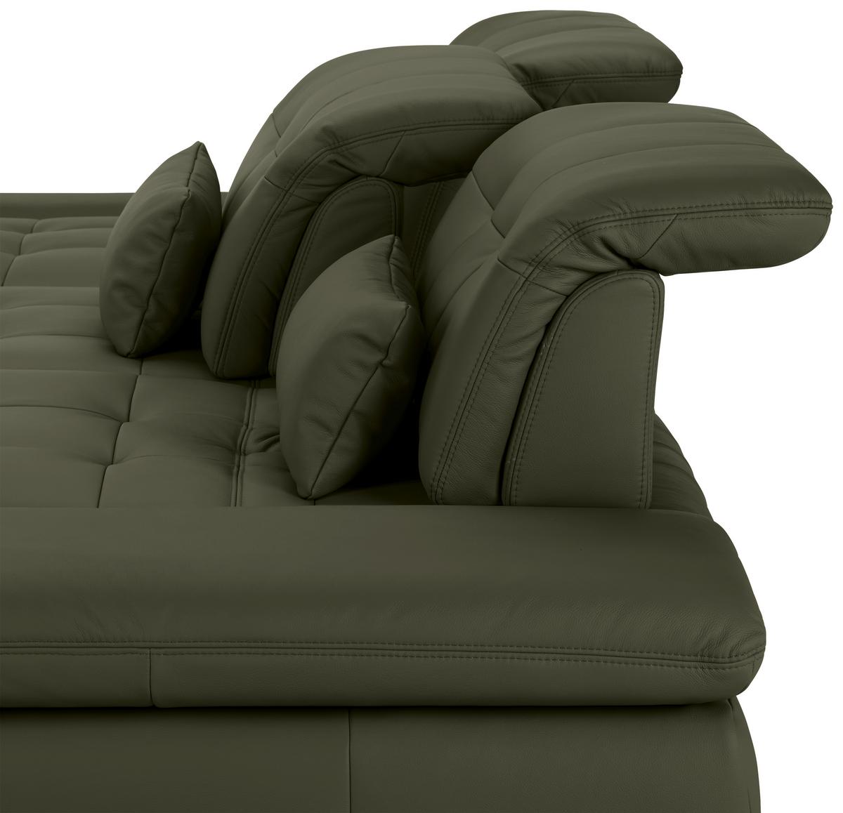Rohová sedačka SANFINO, levá, antracitová pravá kůže - barvy chromu/antracitová, Konvenční, kov/kůže (199/305cm) - Premium Living