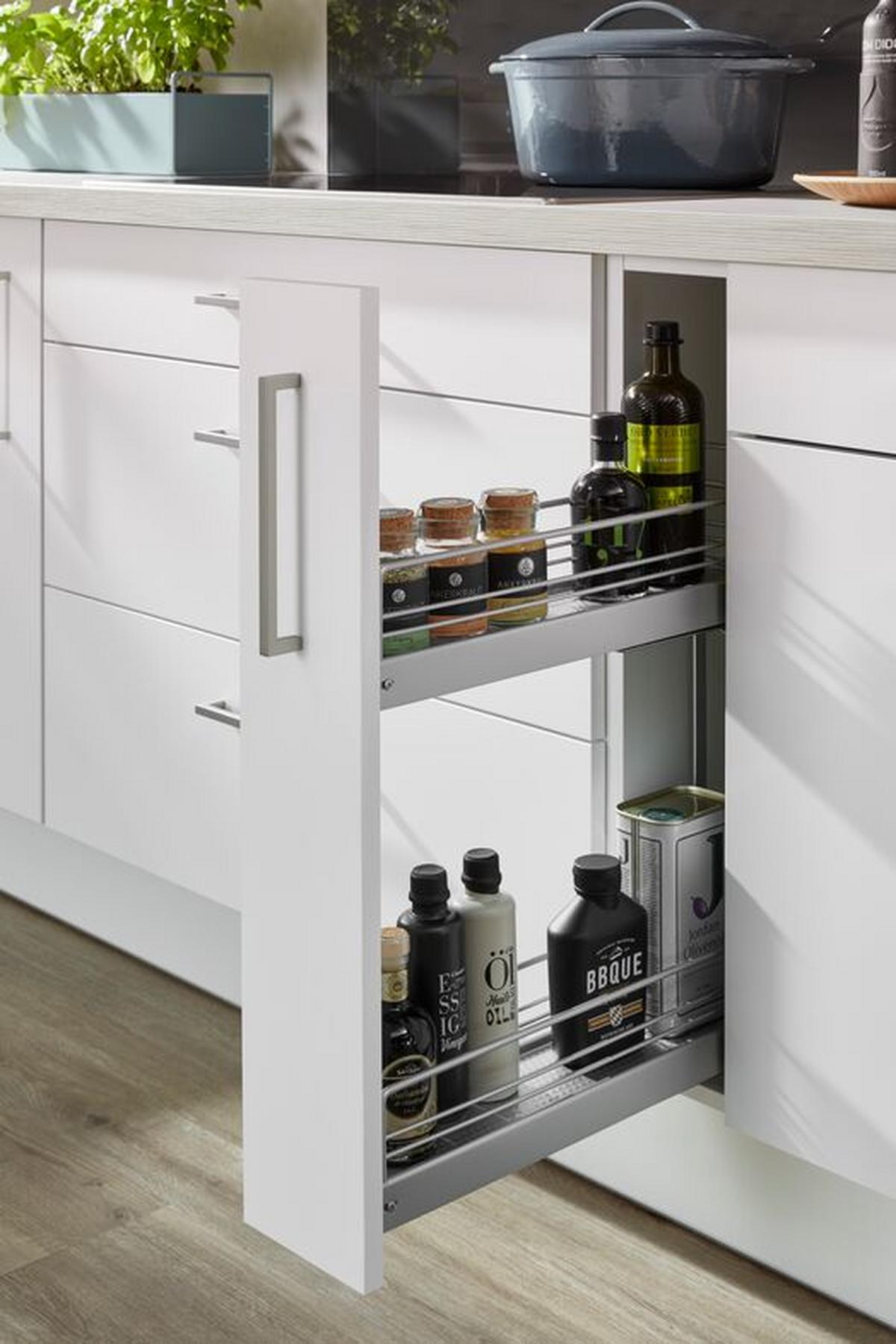 Einbauküche Ip3150 Frei Planbar Modernes Design - Anthrazit/Weiß, MODERN, Holzwerkstoff - Impuls