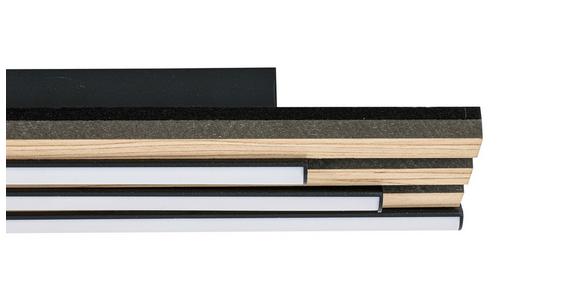 LED-Deckenleuchte Ada - Eichefarben/Schwarz, MODERN, Holzwerkstoff/Kunststoff (50/14,5/7,5cm) - Luca Bessoni