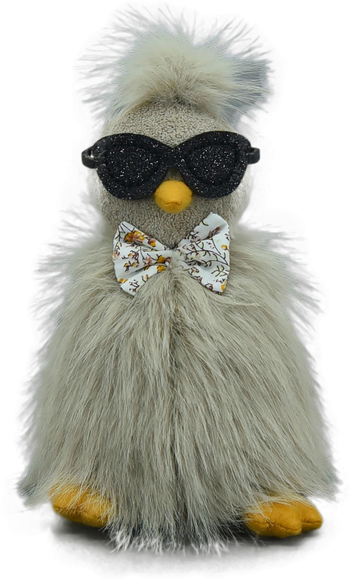 Dekohuhn Hildegard - Gelb/Schwarz, KONVENTIONELL, Textil (9/11/18cm) - Luca Bessoni