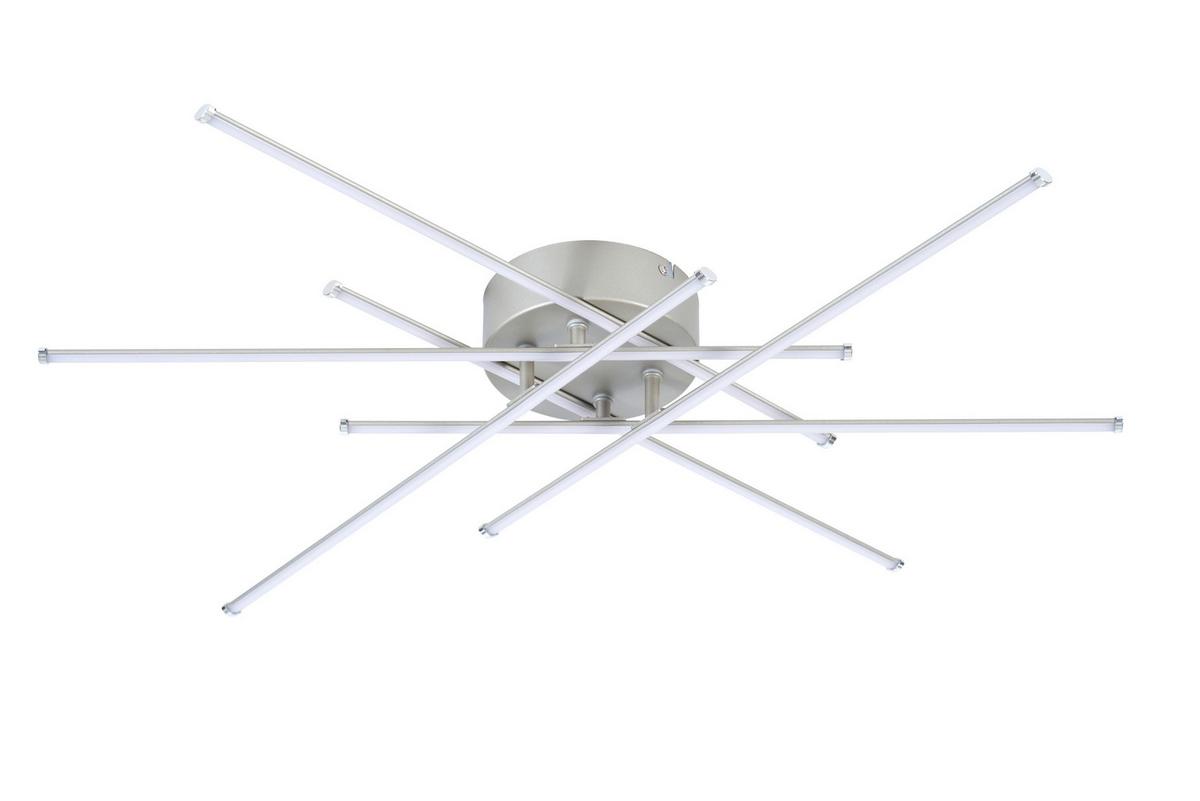 STROPNÉ LED SVIETIDLO SPICE - niklová, Modern, kov/plast (67/9cm) - Mömax