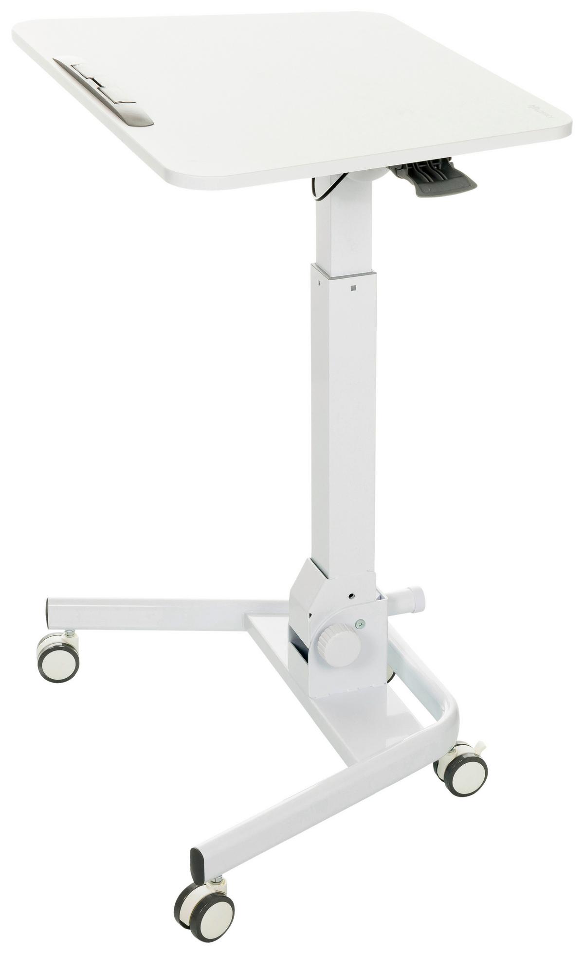 Sitz/stehtisch, Arbeitstisch Stand Vm-Su Ii - Weiß, Basics, Holzwerkstoff/Kunststoff (73/50/77cm) - MID.YOU