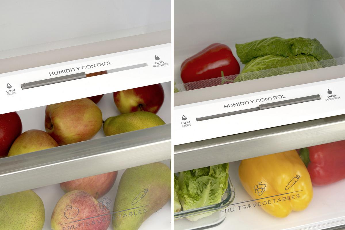 Side-By-Side Edelstahlfarben LED-Display - Edelstahlfarben, KONVENTIONELL, Metall (91/177,5/69,8cm)