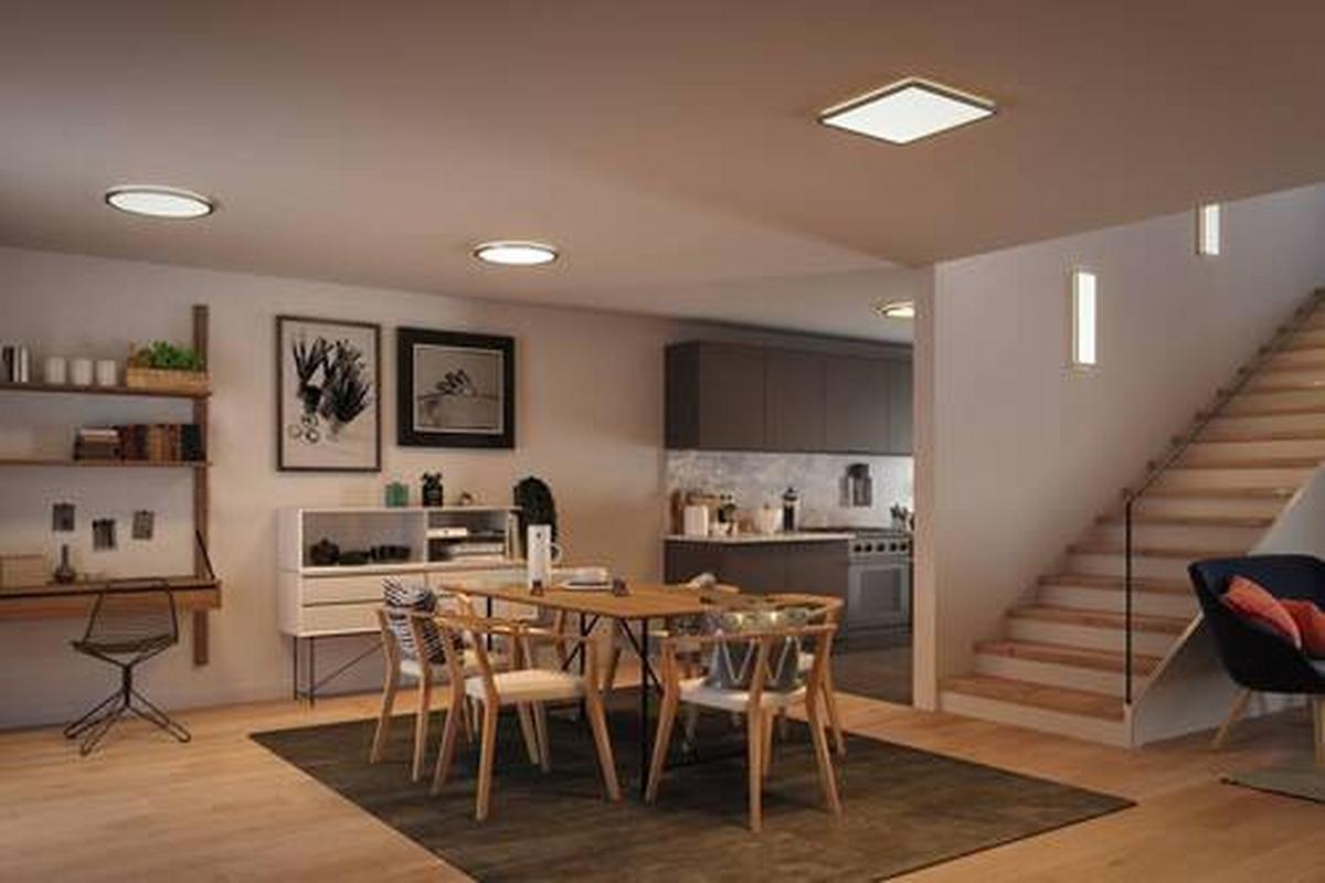 LED-Paneel 70995 - Chromfarben, Basics, Kunststoff (42/42/2,8cm) - Paulmann