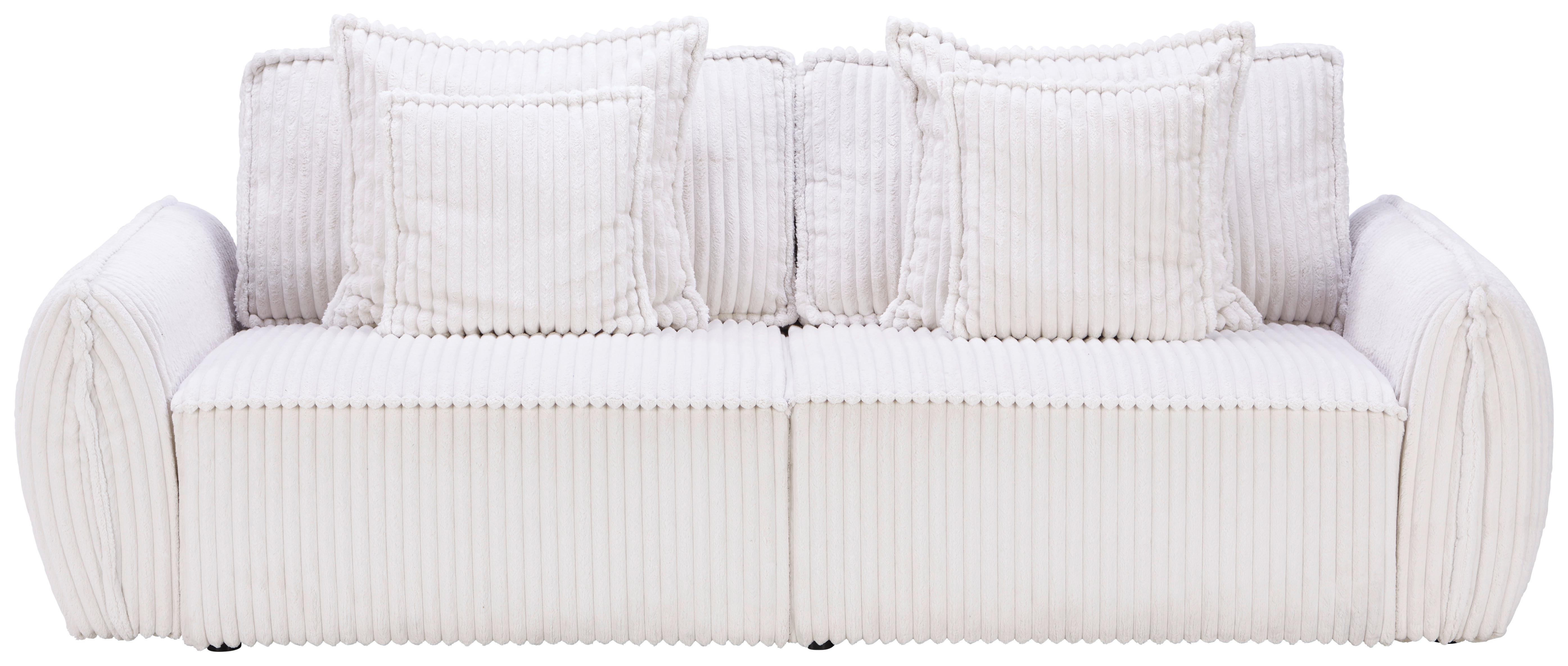 3-Sitzer-Sofa Corsico Beige - Beige/Schwarz, MODERN, Textil (235/87/114cm)
