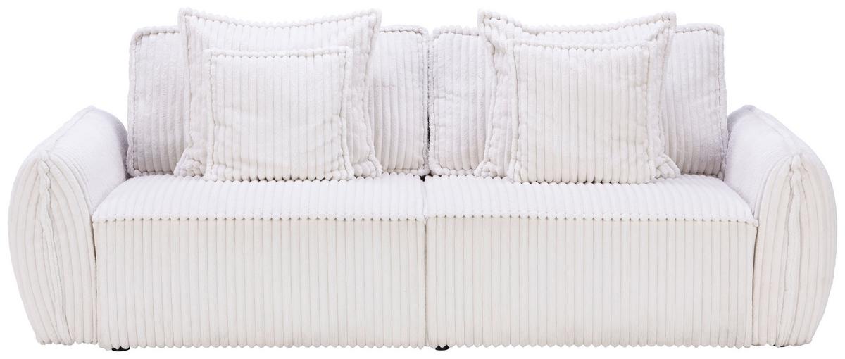 3-sitzer-sofa Corsico Beige - Beige/Schwarz, MODERN, Textil (235/87/114cm)