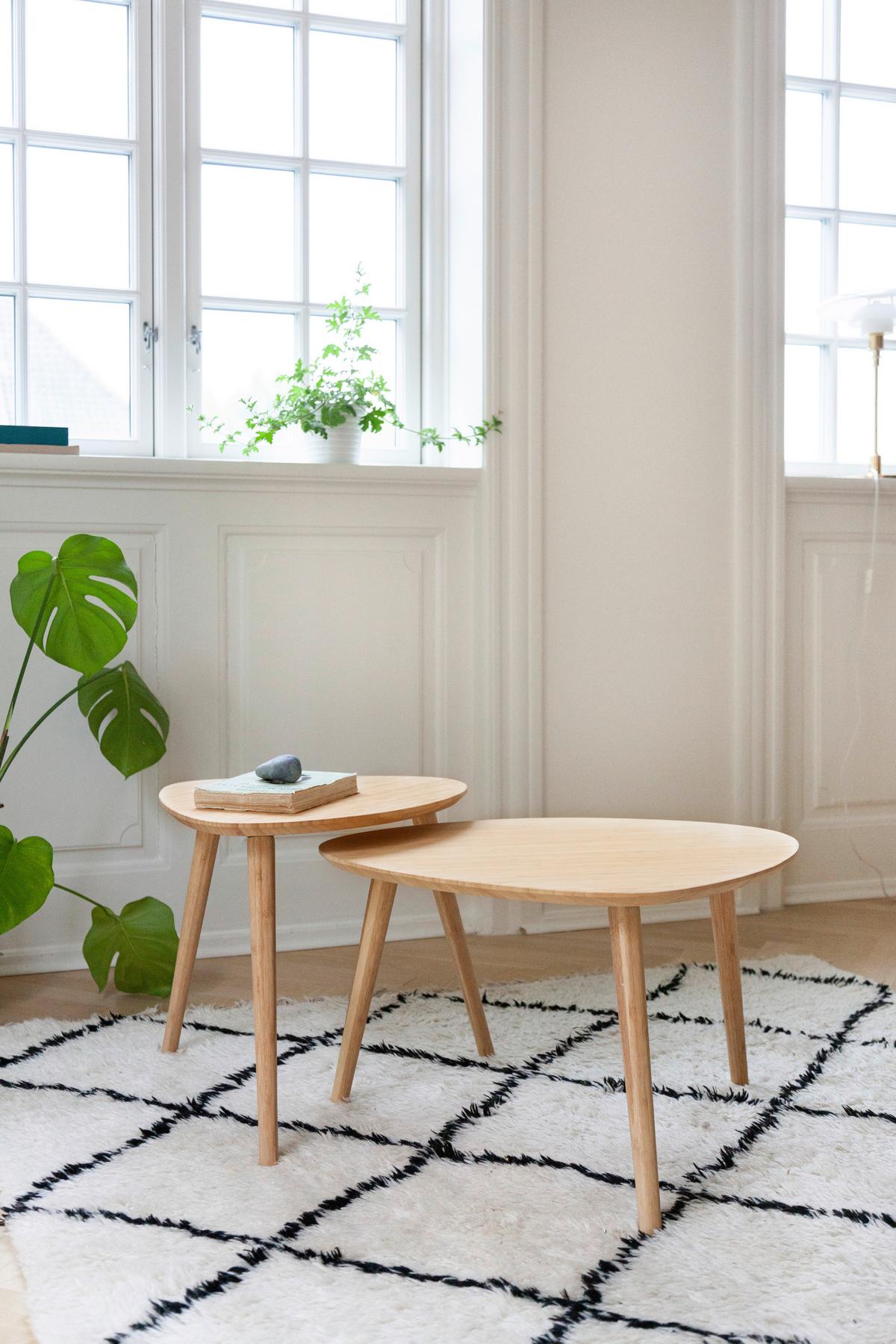 Beistelltisch 2-Teilig Noble ,naturfarben - Naturfarben, MODERN, Holz (68/45/57cm) - MID.YOU