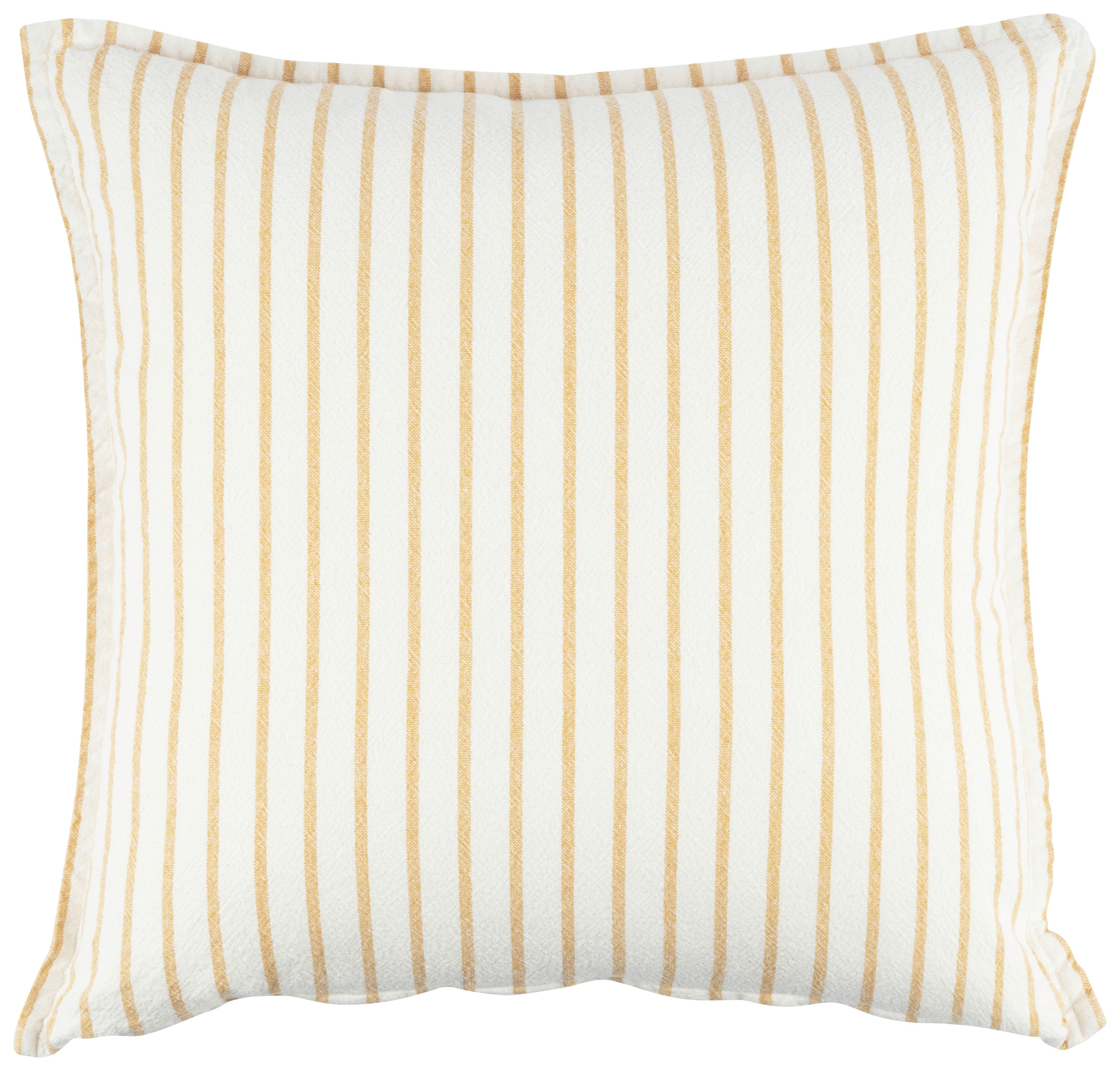 Zierkissen Sofia - Gelb/Weiß, MODERN, Textil (45/45cm) - Luca Bessoni