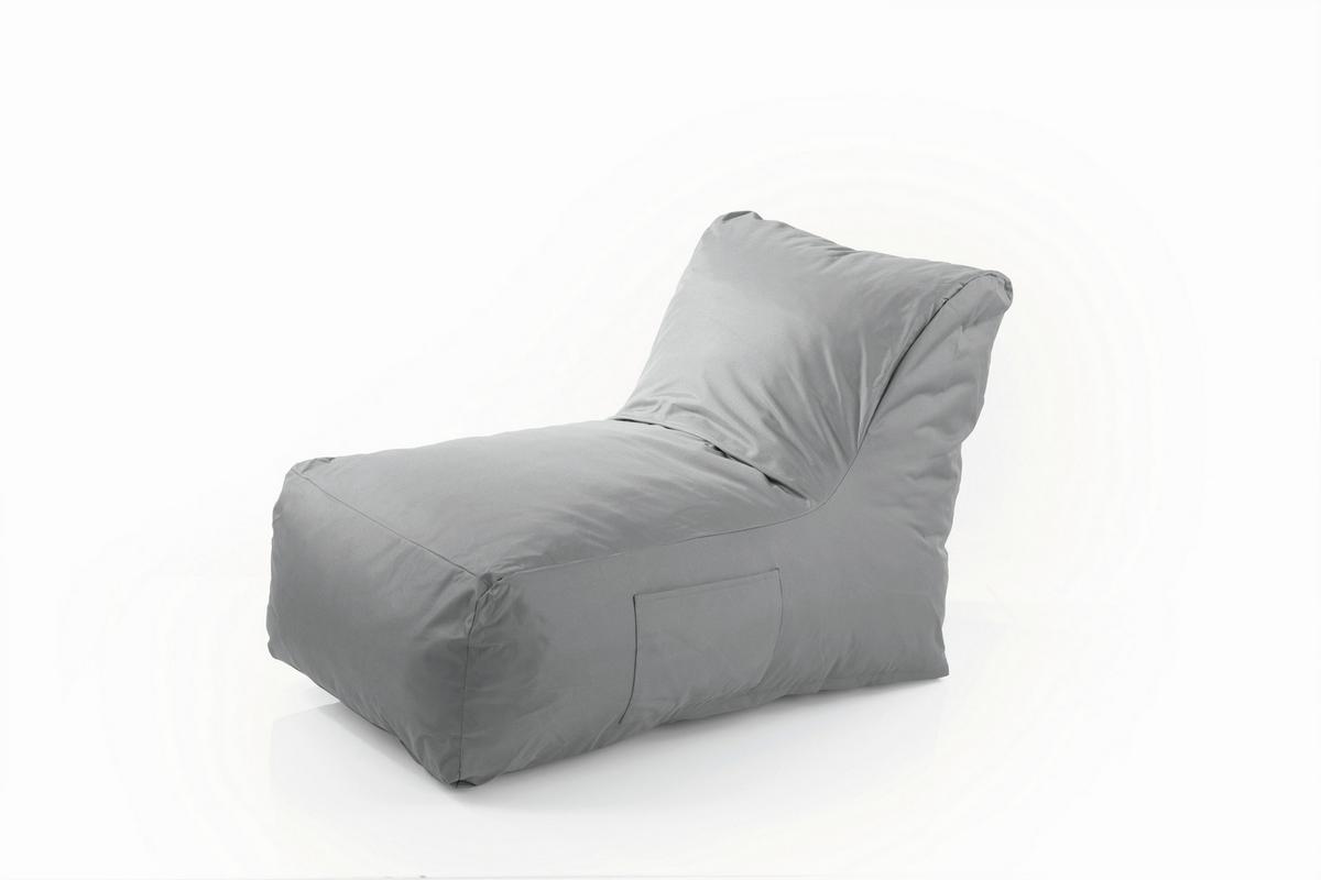 Sitzsack-lounge In- Und Outdoor - Grau, Basics, Kunststoff (90/55/60cm)