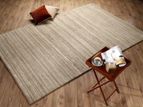 Webteppich Lexis Loras Mirror Naturfarben/Beige 65x130 cm - Beige/Naturfarben, Basics, Textil (65/130cm) - Novel