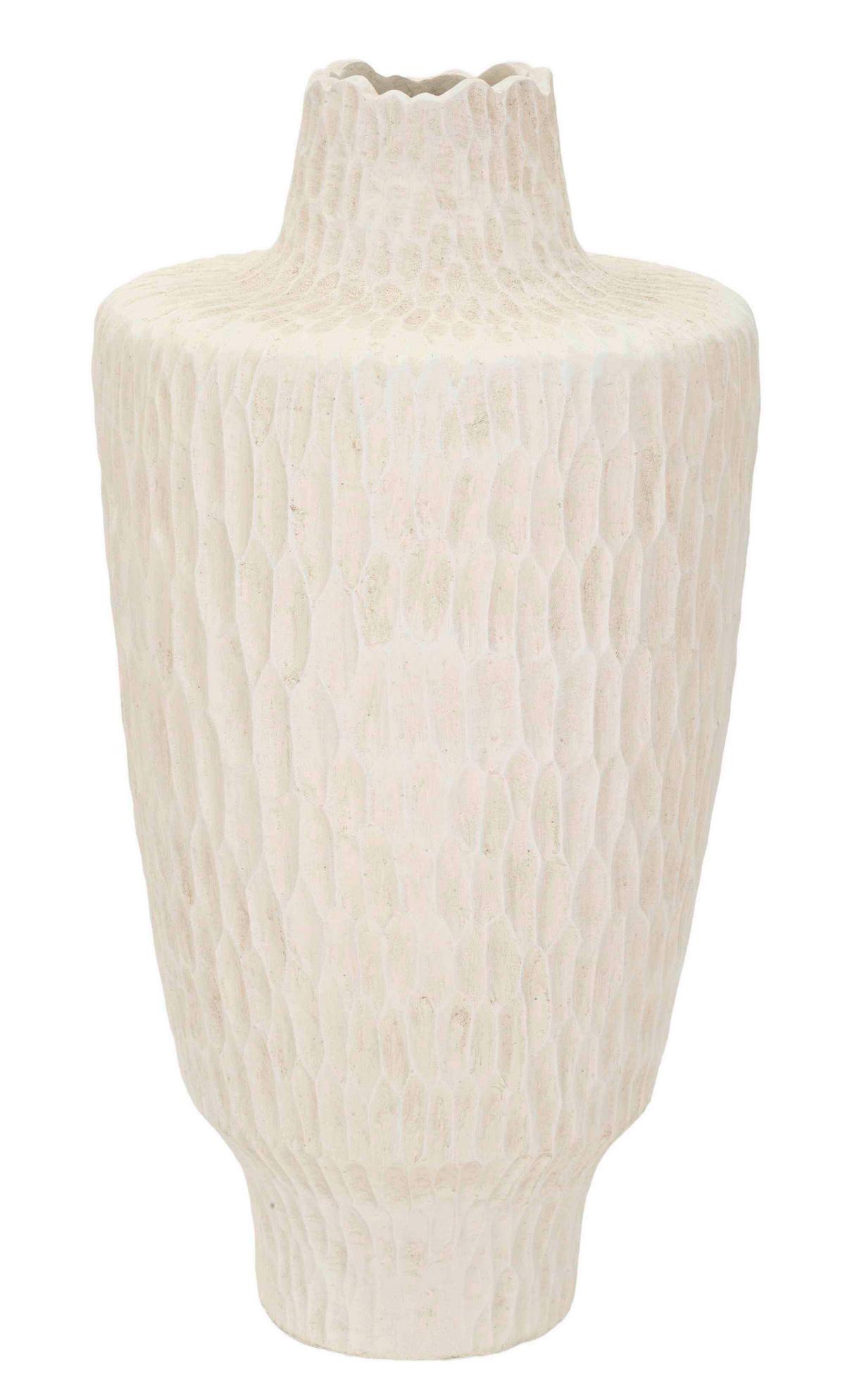 Vase Shade Pot Creme B: 29,5 cm - Creme, Basics, Metall (29,5/57/29,5cm)