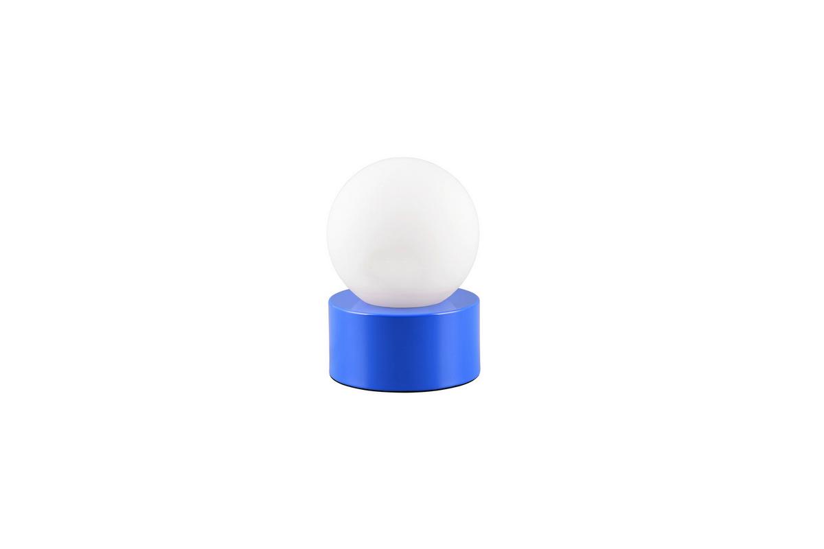 Tischleuchte, Blau R59051012 Countess - Blau/Weiß, Basics, Glas/Metall (12/17cm)