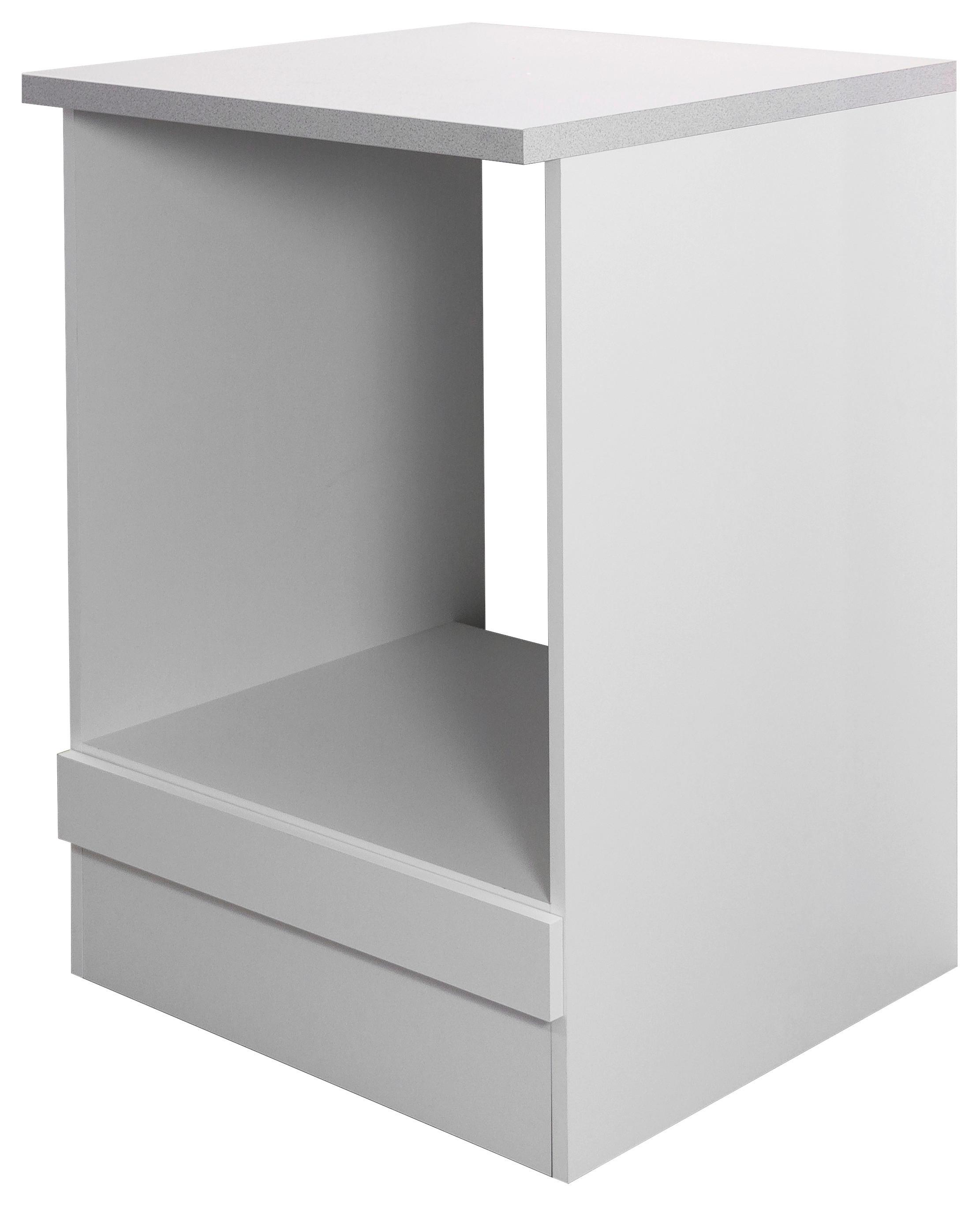 Herdumbauschrank Wito Hu 60 - Hellgrau/Weiß, Holzwerkstoff (60/85/57cm) - FlexWell