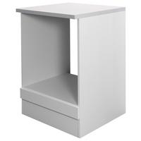 Skrinka na vstavaný sporák WITO - biela/svetlosivá, kompozitné drevo (60/85/57cm) - MID.YOU