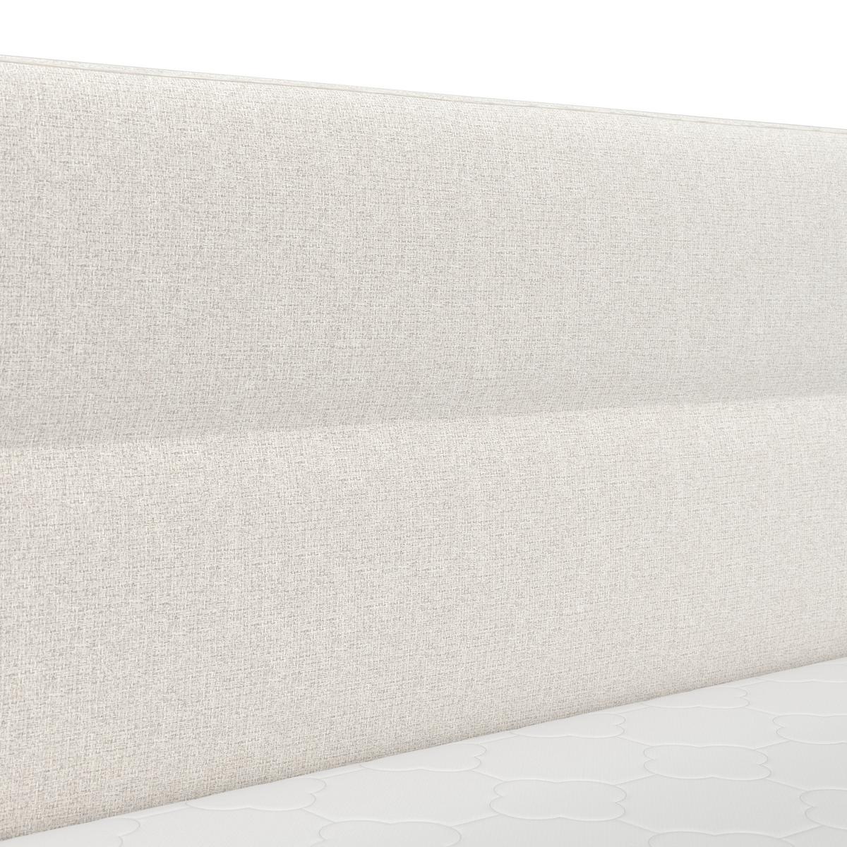 Boxspringová postel MARCO 180x200, béžová - černá/krémová, Moderní, dřevo/textil (180/200cm) - Bessagi