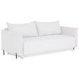 Schlafsofa Giulia - Creme/Schwarz, MODERN, Textil (217/75-95/112cm) - Luca Bessoni