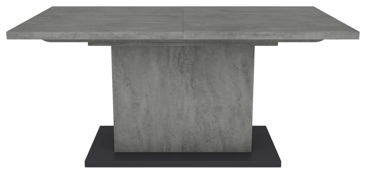 Esstisch Ausziehbar Athen 160-200x90 Cm Grau - Anthrazit/Grau, MODERN, Holzwerkstoff (160/90/75cm) - MID.YOU