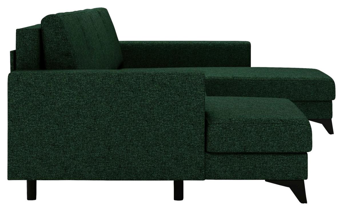Harvey Grün U: 156x339x190 Cm - Schwarz/Grün, Design, Textil (156/339/190cm) - Livetastic