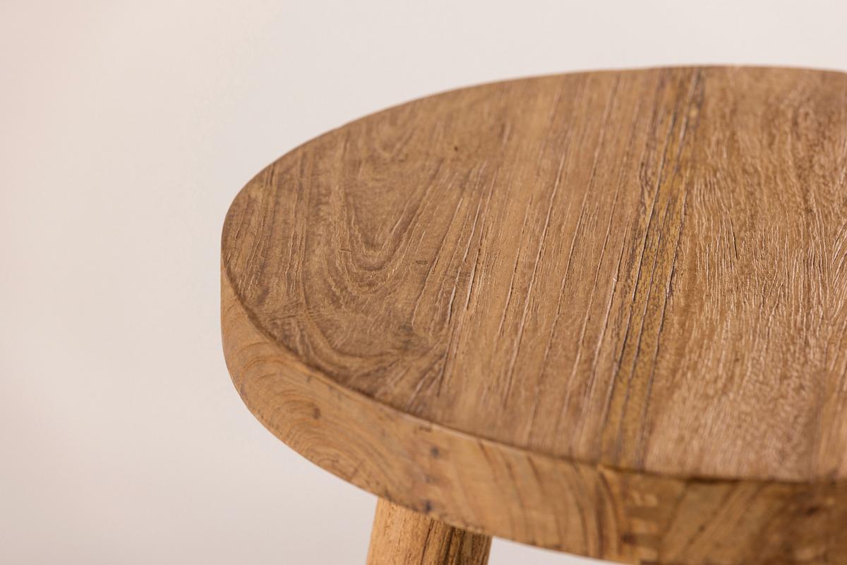 Hocker Bohus - Braun, Design, Holz (33/45/33cm) - Livetastic