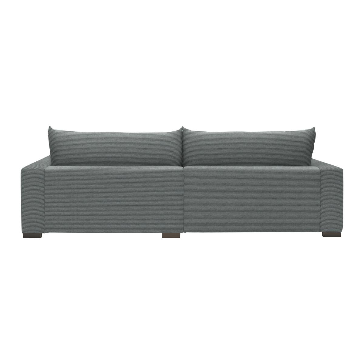 Mega pohovka PEDRO 1200, tmavosivý menčester - tmavosivá, Modern, kov/drevo (261/83/124cm) - Mömax