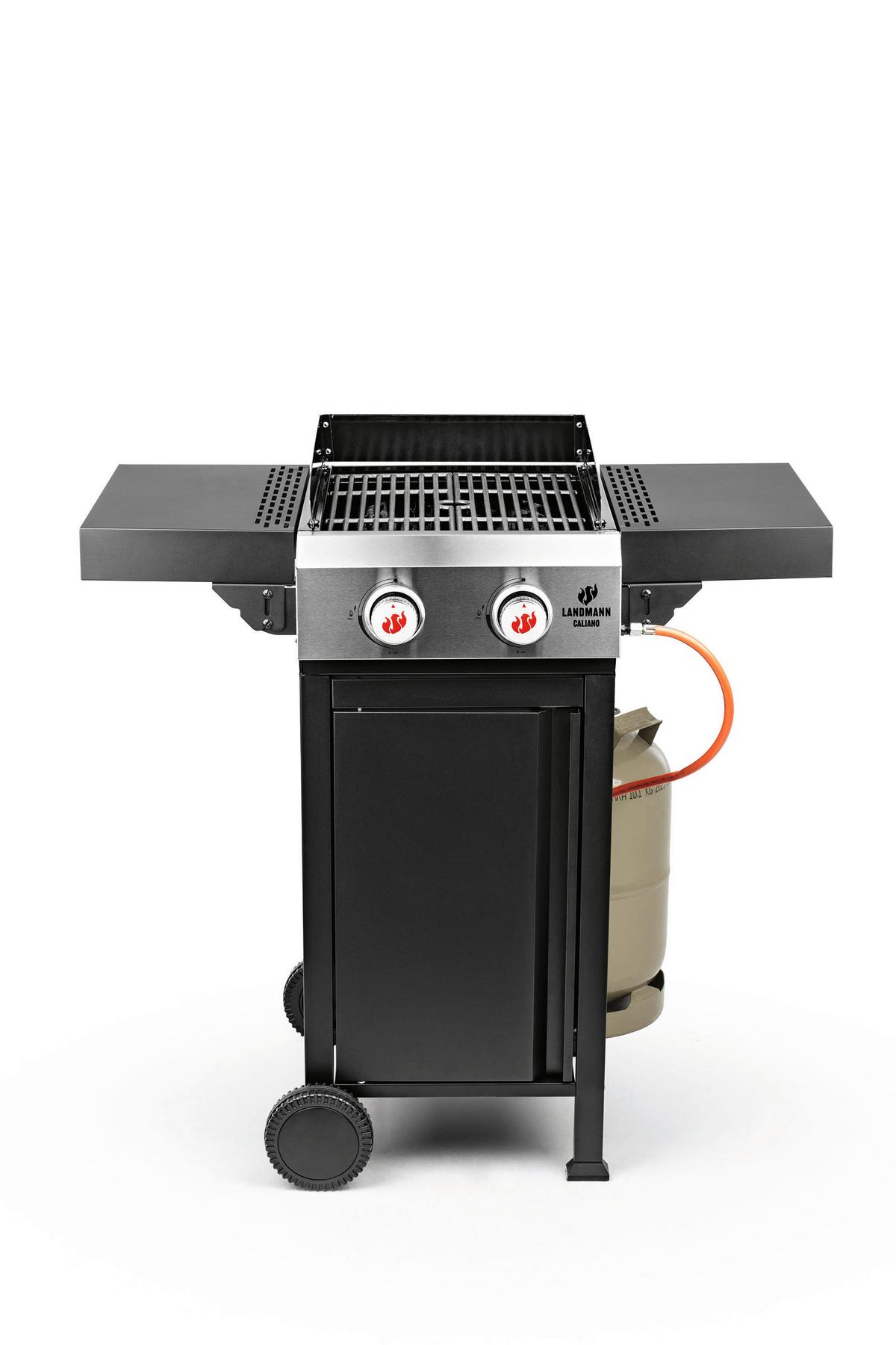 Gasgrill Landmann Gasgrill Caliano 2.0 - Chromfarben/Schwarz, Basics, Metall (98/58/105cm)