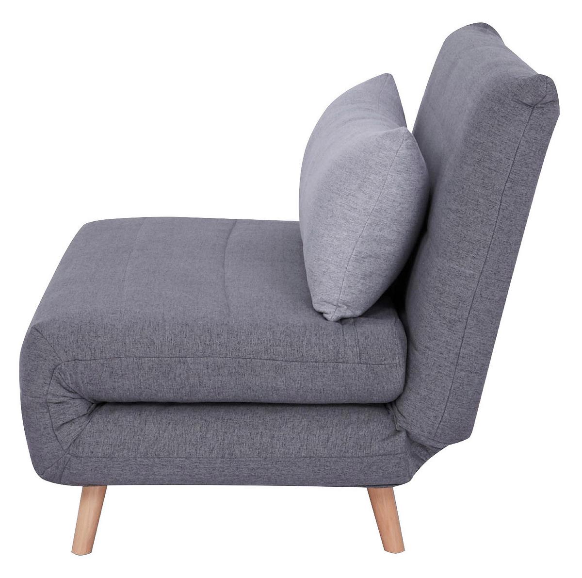 Kanapéágy "simon" Simon - világosszürke/sötétszürke, Modern, textil (125/84/91cm) - Ondega